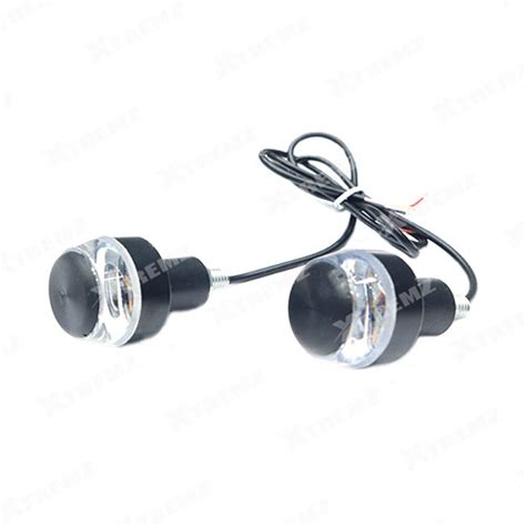 Xtremz Bar End LED Lights For Universal Bikes - Blue & Yellow Color