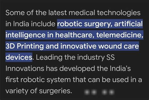 advanced technology and treatment in the field of Medical Science ...