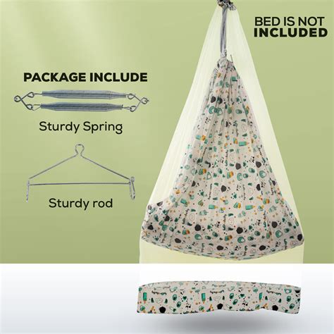 Baybee Cotton Baby Hanging Cradle for New Born Baby with Mosquito Net ...