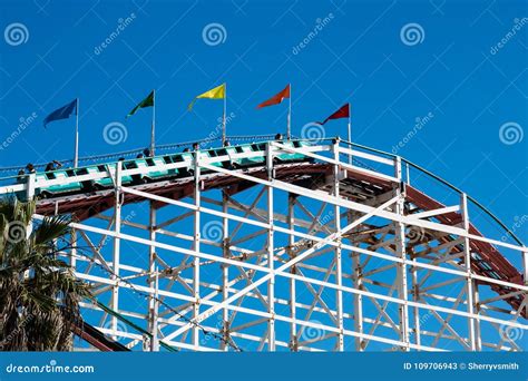 People Ride To Top of Giant Dipper Roller Coaster at Belmont Park ...