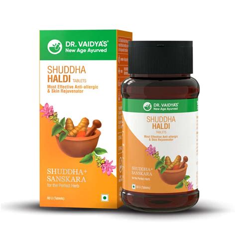 Buy DR. VAIDYA'S SHUDDHA HALDI TABLET 60S P3 Online & Get Upto 60% OFF ...