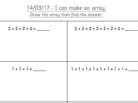 Image result for Draw an Array to Solve a Problem