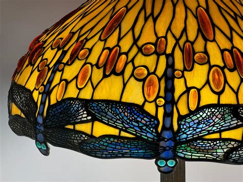 Lot - Tiffany Studios "Drophead Dragonfly" Table Lamp