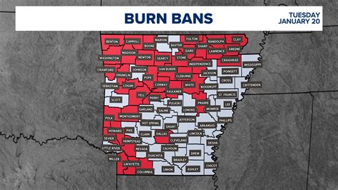 Arkansas counties under current burn bans | What to know | thv11.com
