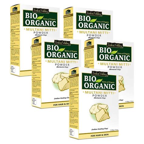 Bio Organic Multani Mitti Powder - Pack of 5 (200gm) – Indus Valley