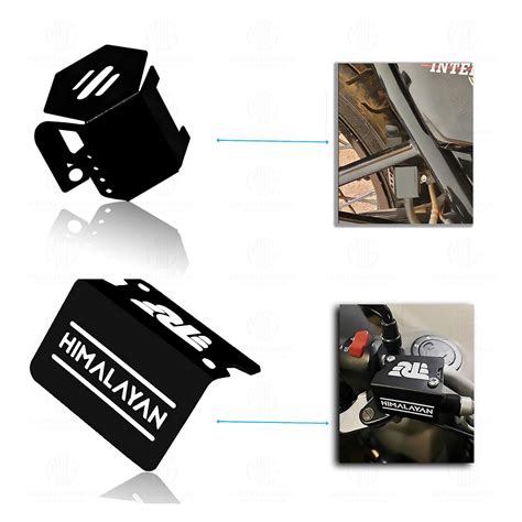 MOTO GENIUS Himalayan Motorbike Accessories Kit | Metal Radiator Guard ...