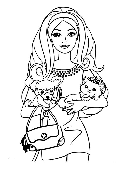 Barbie Imprimir E Pintar - RETOEDU