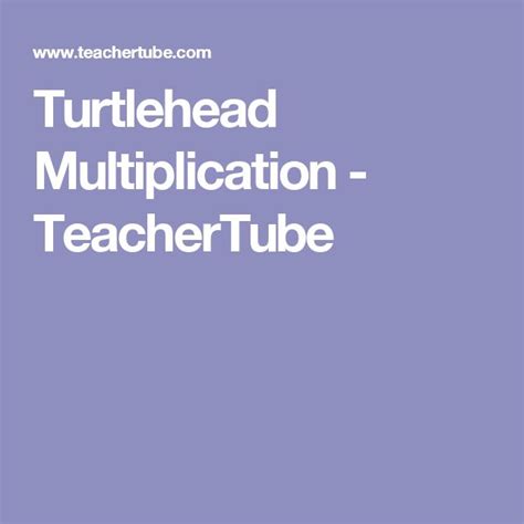 Turtlehead Method Multiplication Video 的图像结果