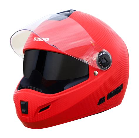 Steelbird Rox Cyborg ISI Certified Full Face Helmet for Men and Women ...