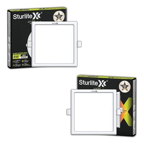 Sturlite Dex 8W Square LED Downlight| Cool White Color Temperature| 800 ...