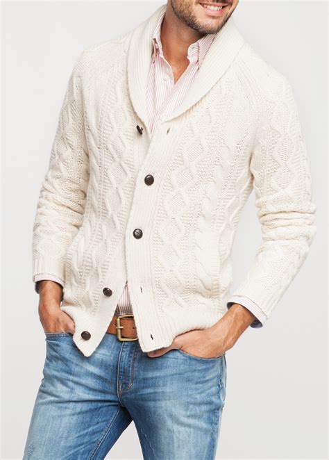 Mens Black And White Cardigan at Landon Artis blog