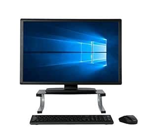 Allsop Redmond Monitor Stand, holds 40 lbs with keyboard storage space ...