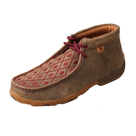 Women's Twisted X Chukka Driving Moccasins Shoe | Leather, Laces ...