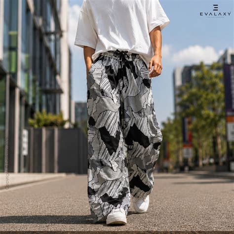 Evalaxy Graphical Print Relaxed Fit Travel Pant for Men & Women