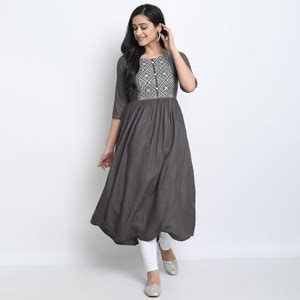 FASHION PATTI Women Embroidered Flared Kurta - Buy FASHION PATTI Women ...