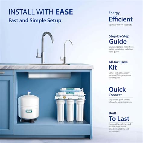 APEC Water ESSENCE 5-stage Mechanical Filtration Reverse Osmosis ...