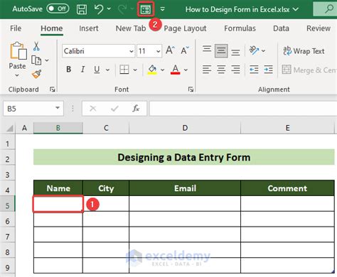 Image result for Excel Form Design Template