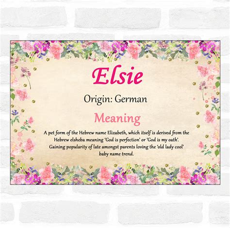 Elsie Name Meaning