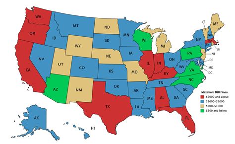 DUI Penalties and Arrests Across States in America | RatedRadarDetector