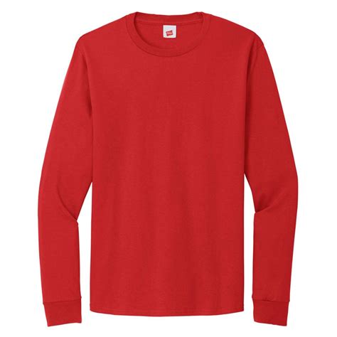 Hanes Essential-T Cotton Long Sleeve T-Shirt | Galls