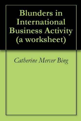 Blunders in International Business Activity (a worksheet) eBook : Bing ...