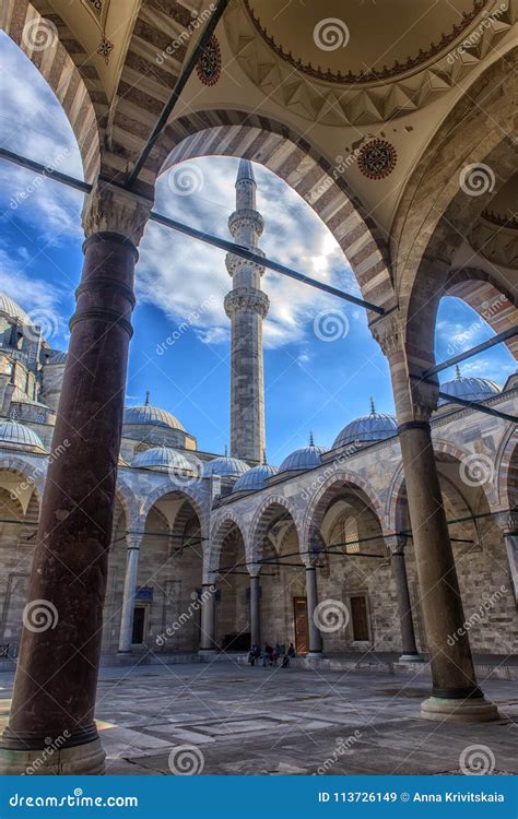 A View of the Majestic Suleiman Mosque in Istanbul, Turkey. Editorial ...