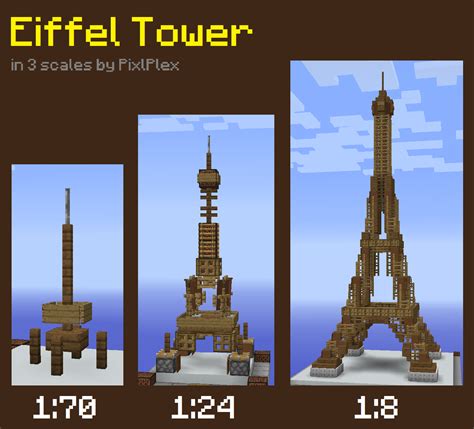 Eiffel Tower Minecraft Tutorial Commentary 的图像结果