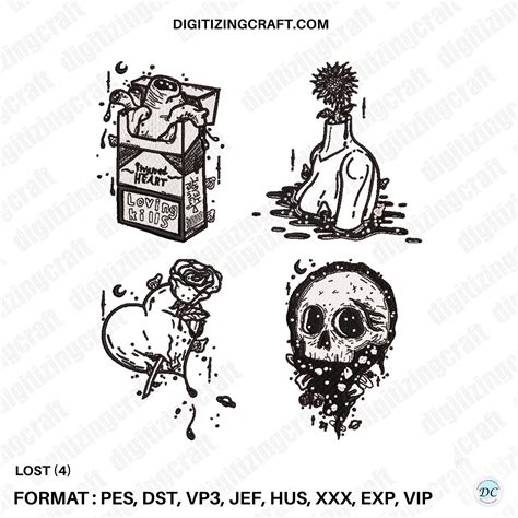 Lost Embroidery Design Pack – Digitizing Craft