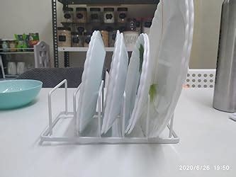 SHIOK DECOR™ Dish Plate Storage Drainboard, Tomorotec Pot Lid Holder ...