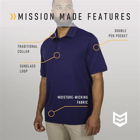 Buy Mission Made Tactical Polo Shirt Military Duty Uniform for Men ...