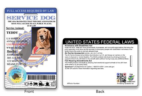 HoloSeal Service Dog ID Card | Free Access To Animal Registry