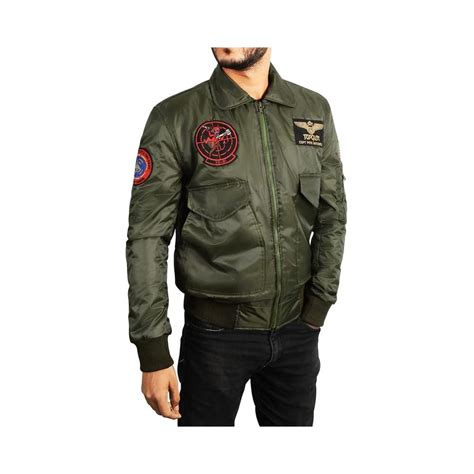Buy Mens Top Cockpit G1 Tom Cruise Patches Air Force Pilots Aviator Fur ...