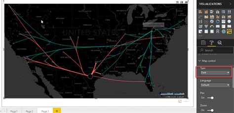 Power BI Flow Map 的图像结果