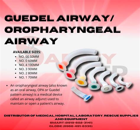 Oropharyngeal Airway Size Chart