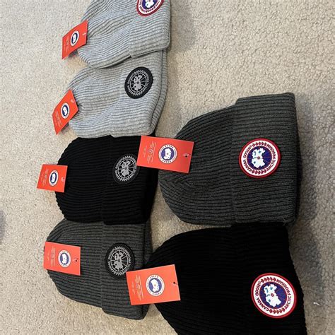 6 Canada goose beanies new with tags $50 for each... - Depop