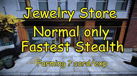 [Payday收获日2] Fastest Jewelry store Stealth ever! Farm exp for 0 level ...