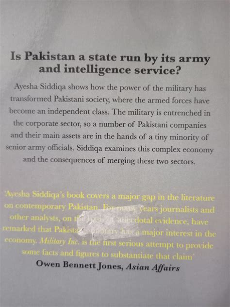 Military Inc.: Inside Pakistan's Military Economy : Siddiqa, Ayesha ...