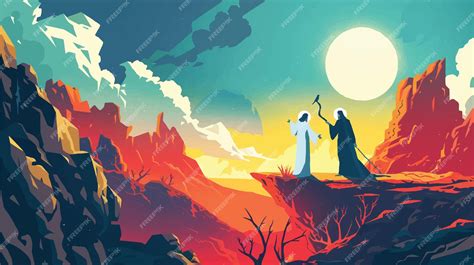 Jesus Christ Temptation Wilderness Devil Desert Mountaintop Faith ...