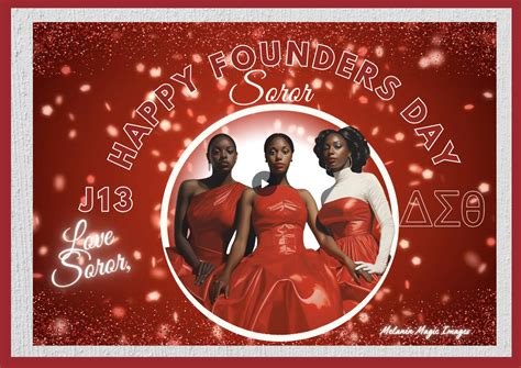 Delta Sigma Theta Founders Day Animated E-card (customizable) - Etsy