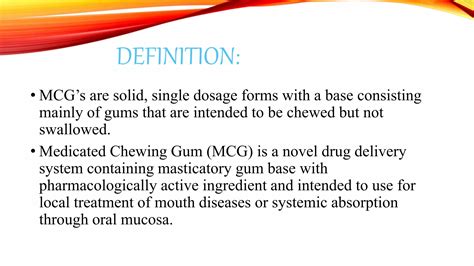 Medicated chewing gums | PPTX