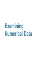 Image result for Examining Numerical Data