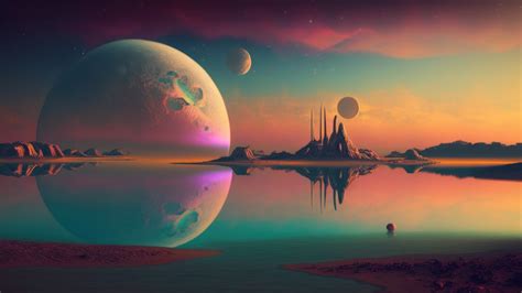 Wallpaper Planet Scenery Sci-Fi - photo.lokercepat.id