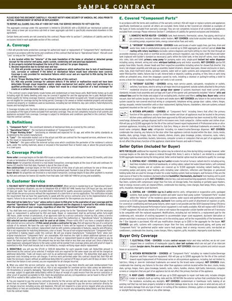 HSA application Home Warranty | PDF