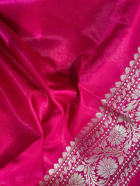 Stunning Pink Banarasi Silk Saree