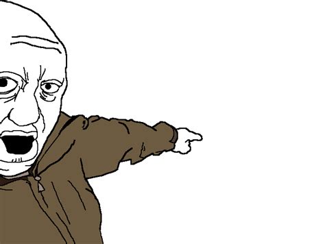 Soyjak Prigozhin Pointing Transparent PNG | Know Your Meme