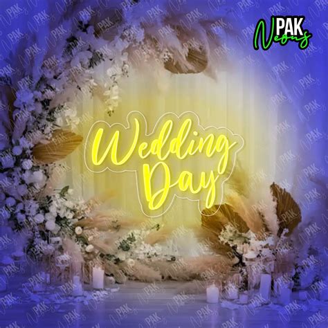 Wedding Day Neon Sign 2 – urglowmate.com