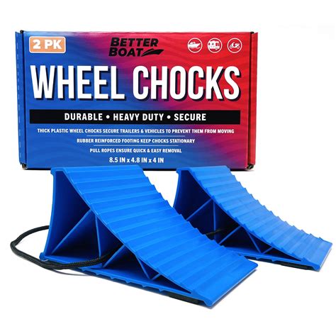 Buy Boat Trailer Chocks and RV Wheel Chocks for Travel Trailers 2 Pack ...