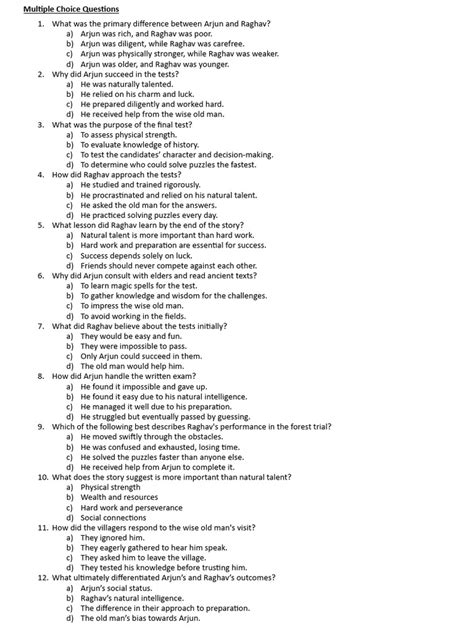 Multiple Choice Questions 的图像结果