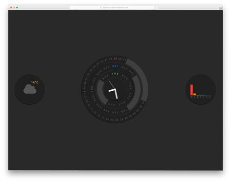 Calendar Display CSS/HTML 的图像结果