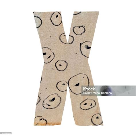 Capital Letter X Cut Out Paper Alphabet Stock Illustration - Download Image Now - Abstract ...
